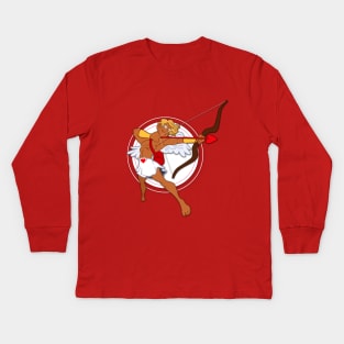 Hot Cupid Kids Long Sleeve T-Shirt